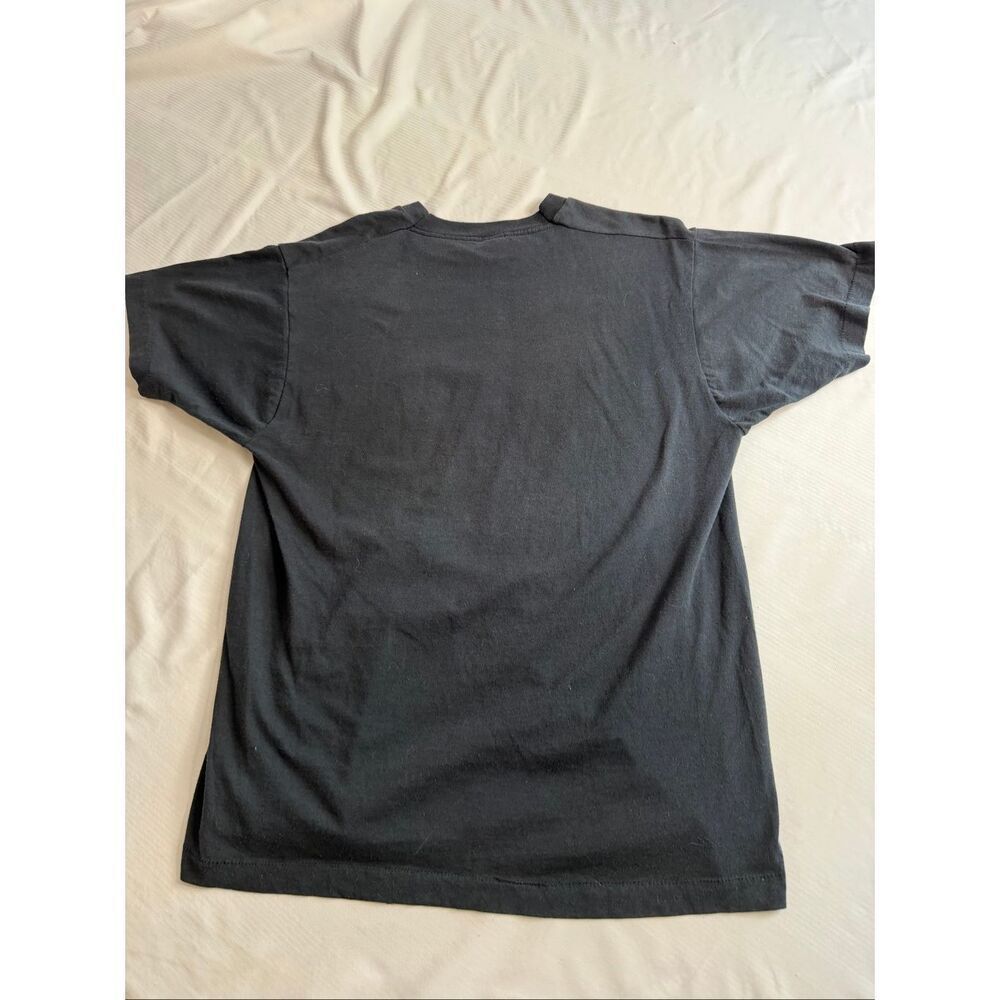 Rare 1980s Ramones Logo Screen Stars T-Shirt Richie Ramone Faded Black Large - Picture 7 of 8